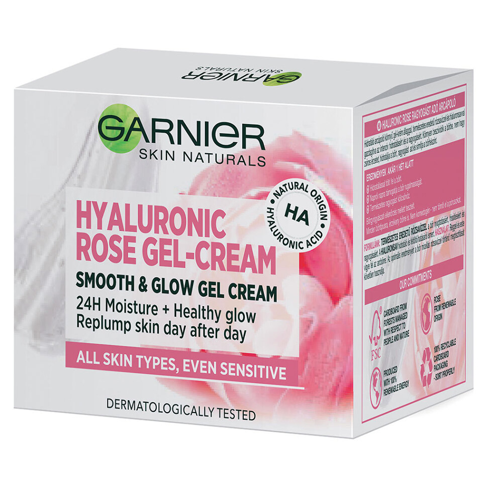E-shop GARNIER Skin Naturals Pleťový gel-krém Hyaluronic Rose 50 ml