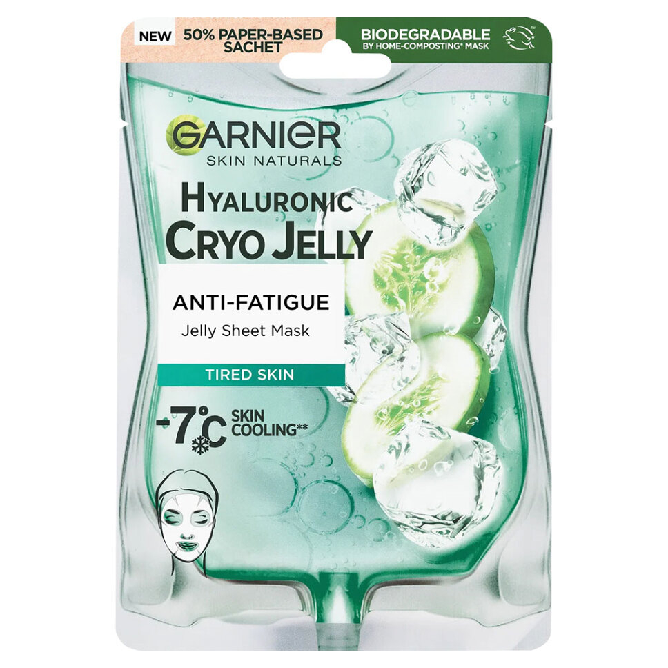 Levně GARNIER Skin Naturals Textilní maska s chladivým efektem Cryo Jelly 27 g
