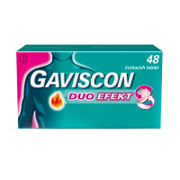 GAVISCON Duo Efekt žvýkací tablety 48 kusů