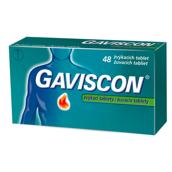 GAVISCON Žvýkací tablety 48 kusů