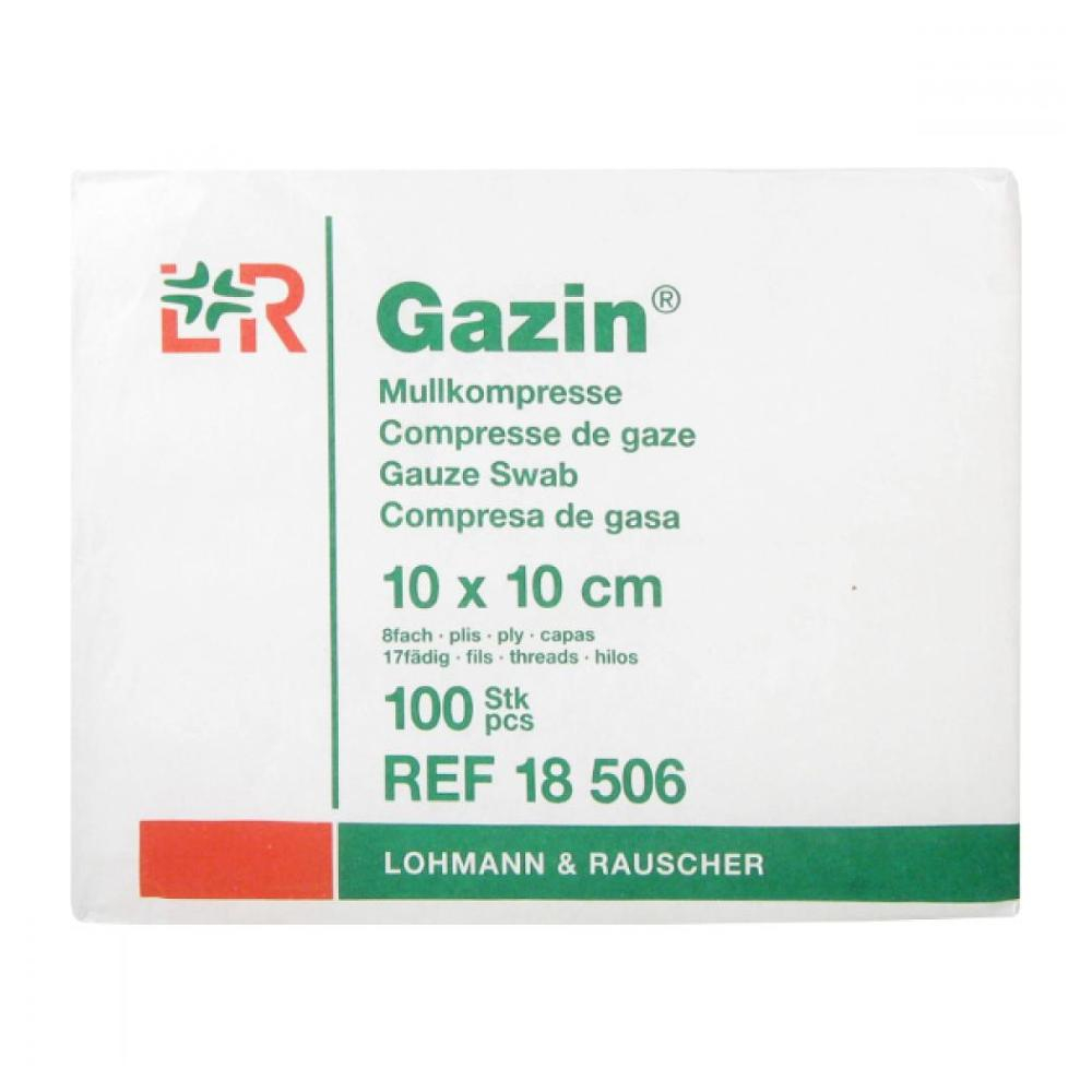 Levně GAZIN Gáza hydrofilní skládaná 10 x 10 cm / 100 ks 8 vrstvá