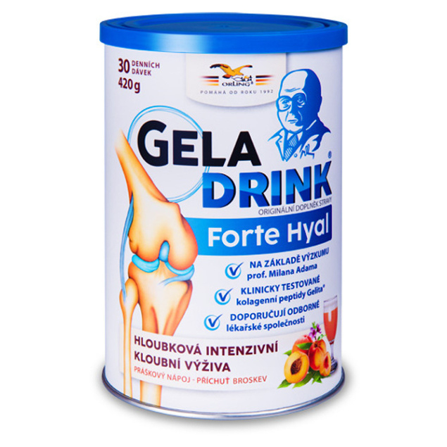 Levně GELADRINK Forte Hyal nápoj broskev 420 g