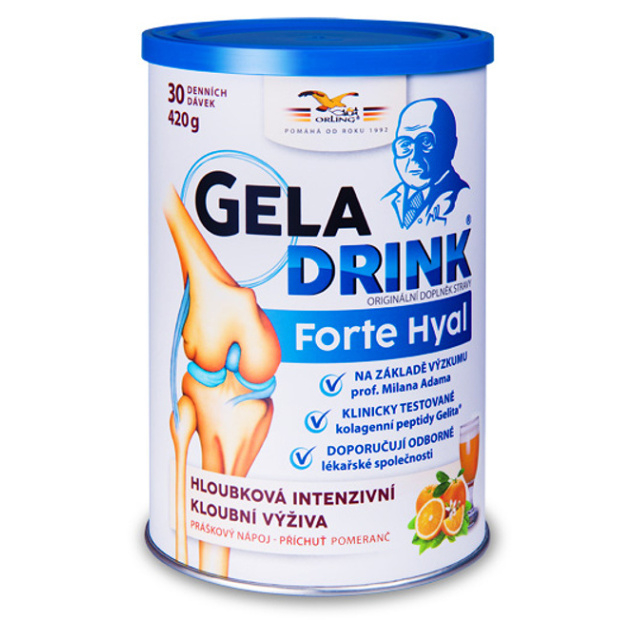 GELADRINK Forte Hyal nápoj pomeranč 420 g