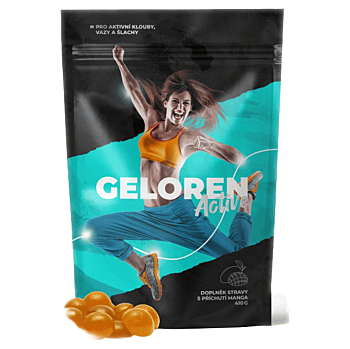 GELOREN Active příchuť mango 90 želé tablet (Na klouby) - Vícesložkové