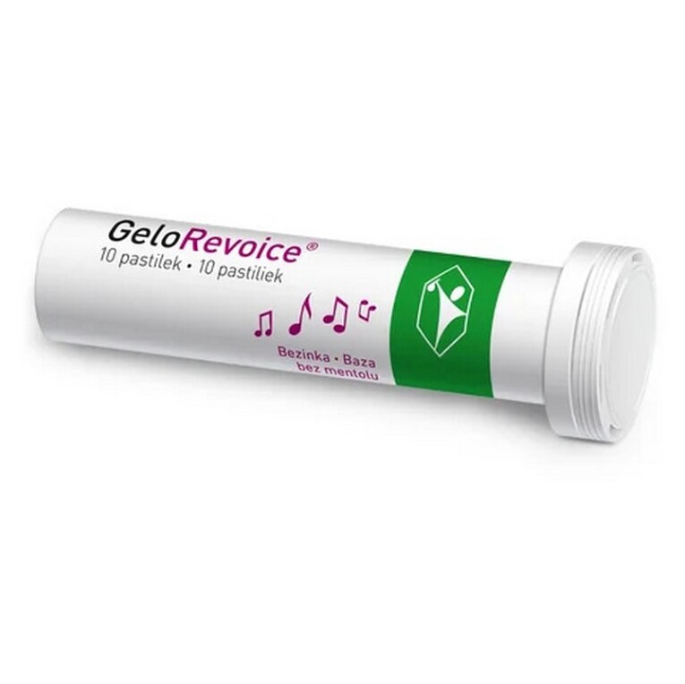 GELOREVOICE Pastilky do krku bezinka bez mentolu 10 kusů