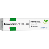 GENERICA Echinacea + vitamin C 1000 + zinek 20 šumivých tablet