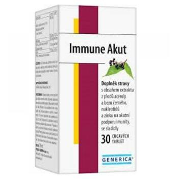 GENERICA Immune Akut 30 cucavých tablet