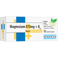 GENERICA Magnesium citrát 375 mg + B6 forte + vitamin C 10 šumivých tablet