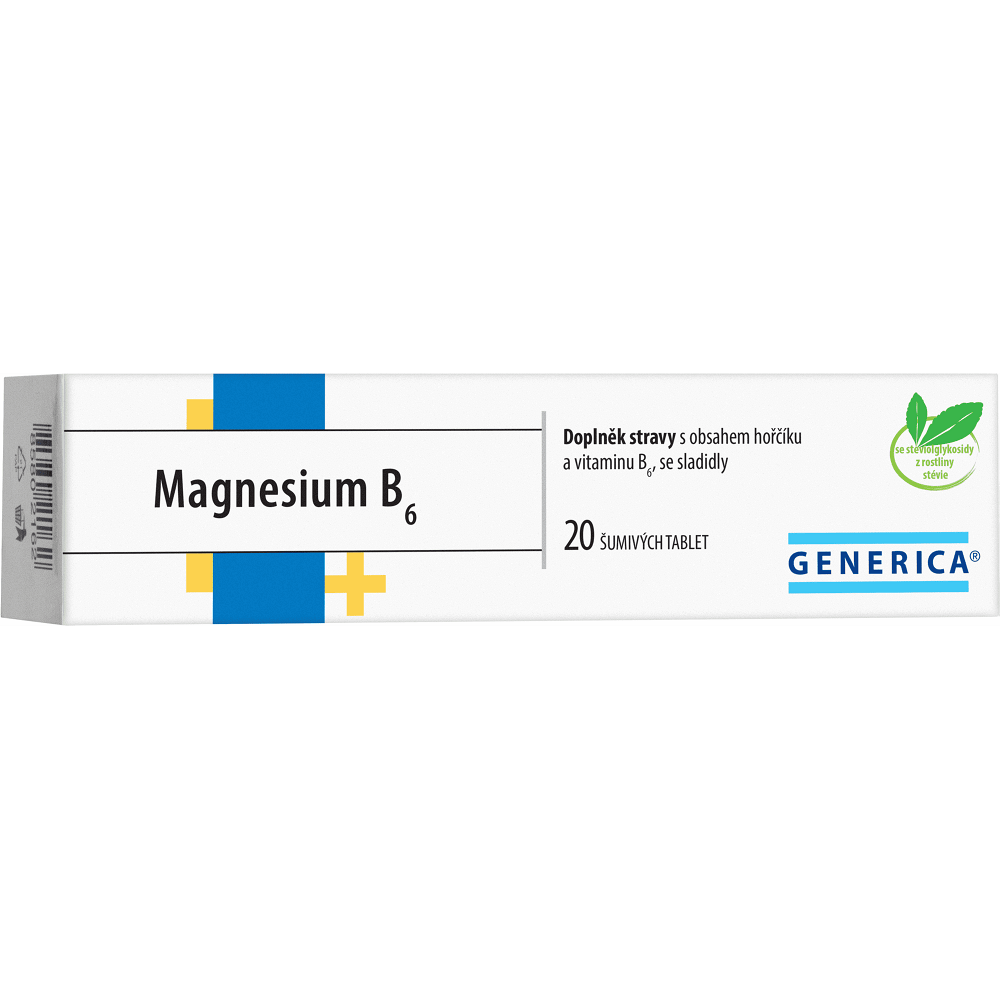 E-shop GENERICA Magnesium citrát B6 20 šumivých tablet