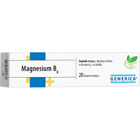 GENERICA Magnesium citrát B6 20 šumivých tablet