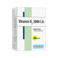GENERICA Vitamin D3 2000 I.U. 60 kapslí