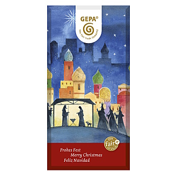 GEPA Vánoční mléčná čokoláda BIO 100 g (Čokolády) - BIO