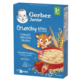 GERBER Junior nemléčná kaše jahodová 12m+ 200 g (Nemléčné kaše) - Instantní