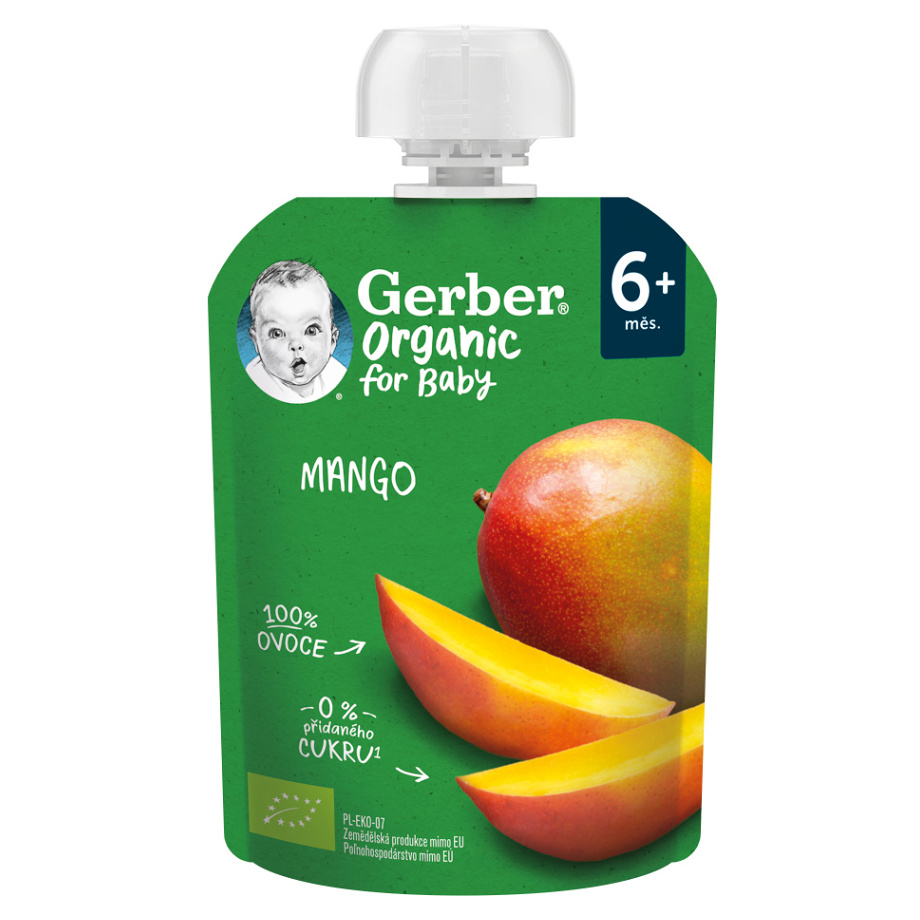 E-shop GERBER Kapsička mango 100% BIO 90 g 6m+