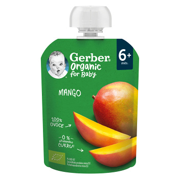 GERBER Kapsička mango 100% BIO 90 g 6m+