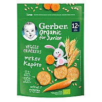 GERBER Krekry s mrkví 12m+ BIO 100 g
