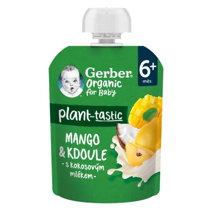 E-shop GERBER Kapsička mango kdoule s kokosovým mlékem BIO 80g 6m+