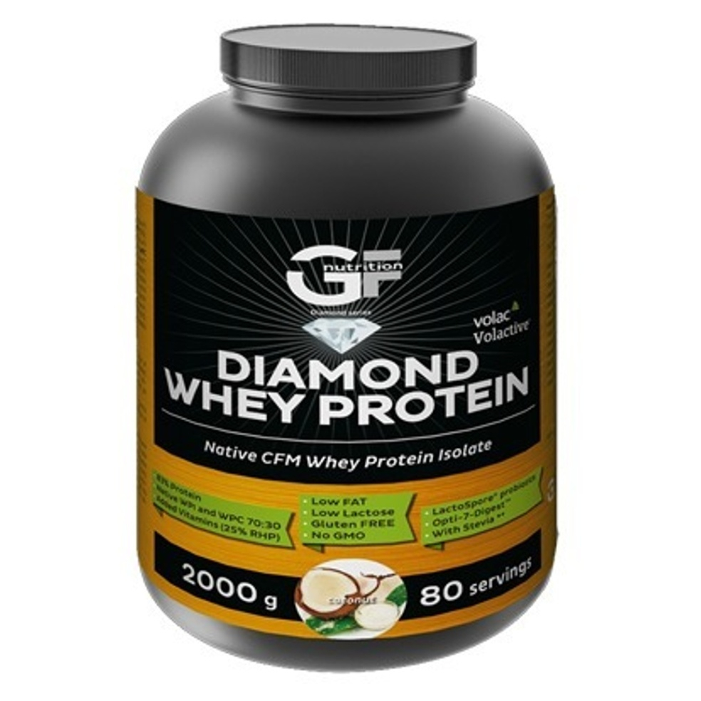 Levně GF NUTRITION Diamond whey protein jahoda 2000 g