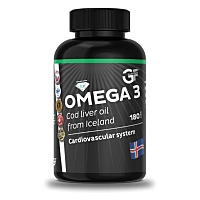 GF NUTRITION Omega 3 cod liver oil 180 kapslí