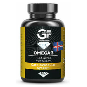GF NUTRITION Omega 3 cod liver oil 180 kapslí