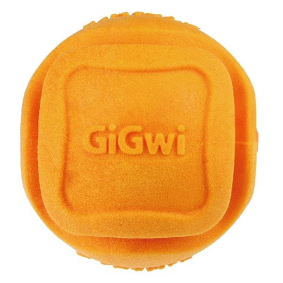 E-shop GIGWI Foamer Ball Míček pro psy z tvrzené pěny oranžový 6,8 cm