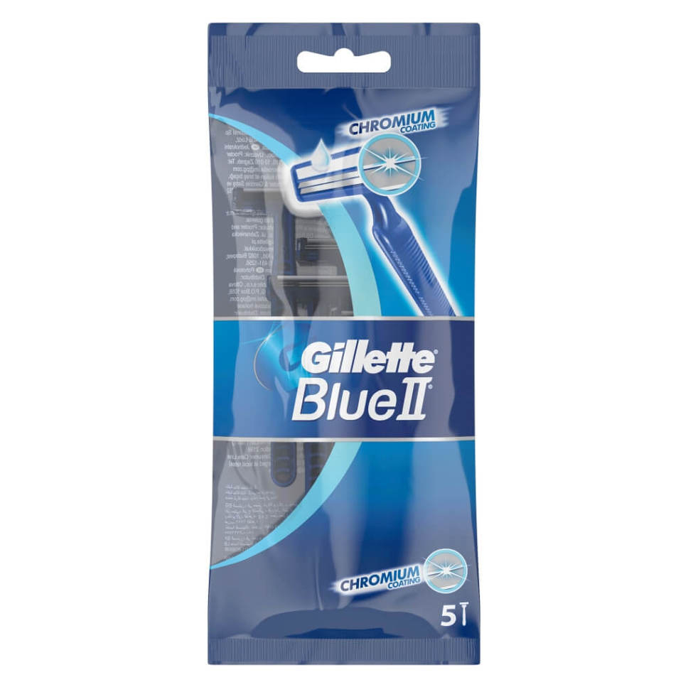 E-shop GILLETTE Blue II Jednorázový holící strojek 5 ks, poškozený obal