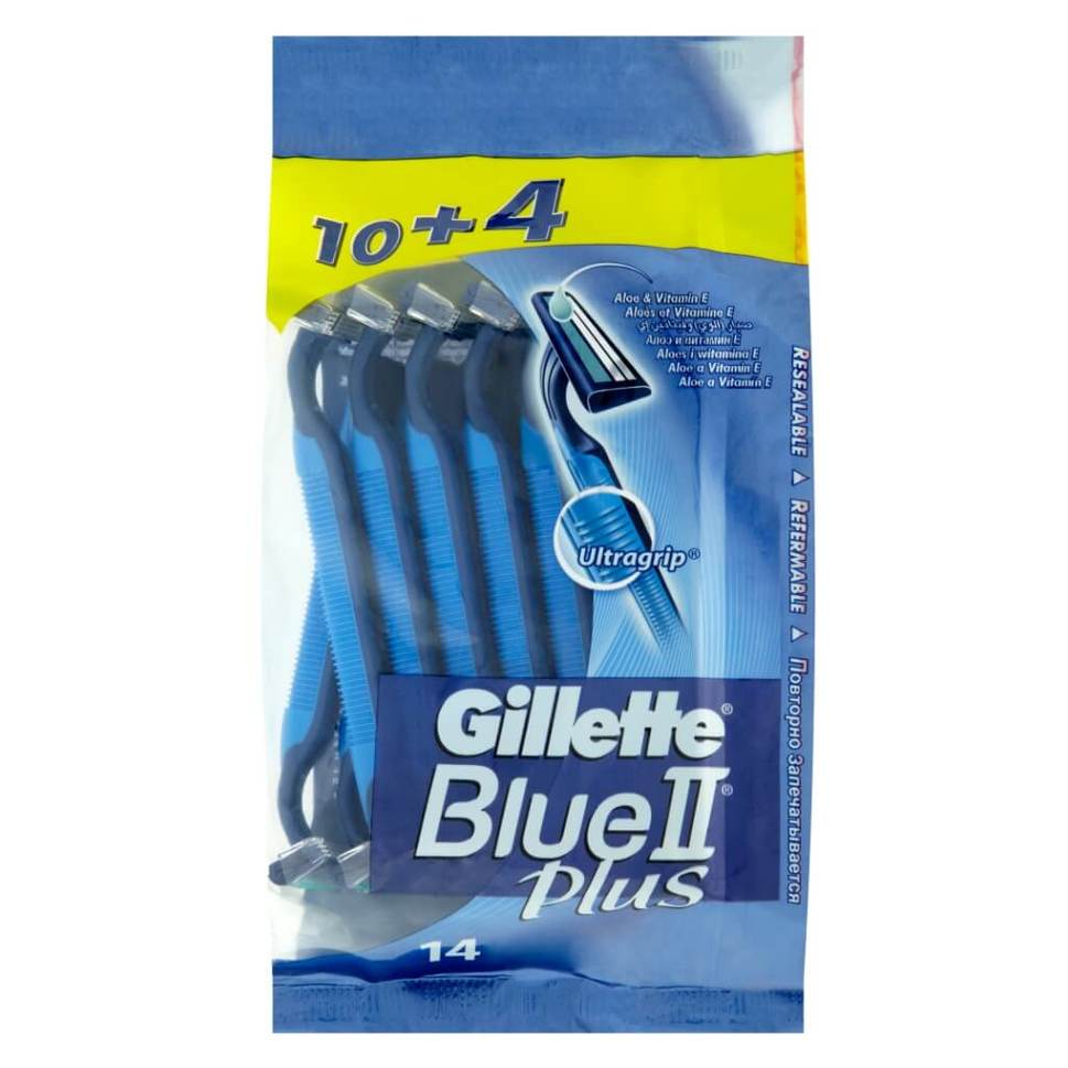 E-shop GILLETTE Blue II Plus Jednorázová holítka 14 ks