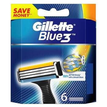 GILLETTE Blue3 Náhradní hlavice 6 ks