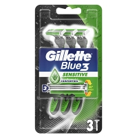 GILLETTE Blue3 Sensitive jednorázový holící strojek 3 kusy