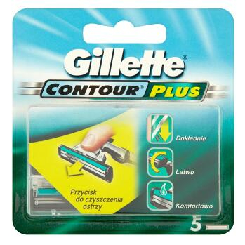 GILLETTE Contour Plus Náhradní hlavice 5 ks