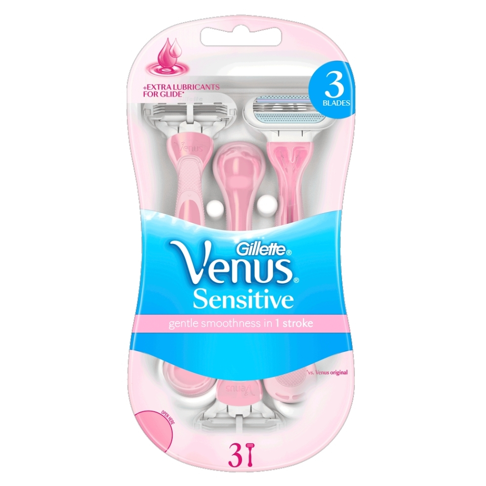 GILLETTE Venus3 Sensitive Pohotová holítka 3 ks
