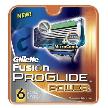 GILLETTE Fusion PROGLIDE Power náhradní hlavice 6 ks