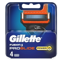 GILLETTE Fusion ProGlide Power náhradní hlavice pro muže 4 ks