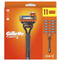 GILLETTE Fusion5 Holící strojek + Náhradní hlavice 11 kusů