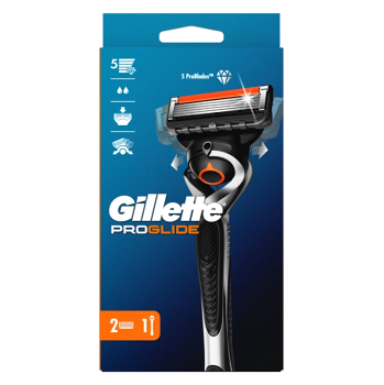 GILLETTE Fusion5 ProGlide Holicí Strojek Pro Muže +  2 Holicí Hlavice (Holicí strojky s vyměnitelnou hlavicí)