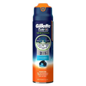 GILLETTE Fusion Sensitive Ocean Breeze 2v1 Gel na holení 170 ml