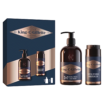 GILLETTE King C Dárkové balení pro muže  2 kusy (Kosmetické balíčky)