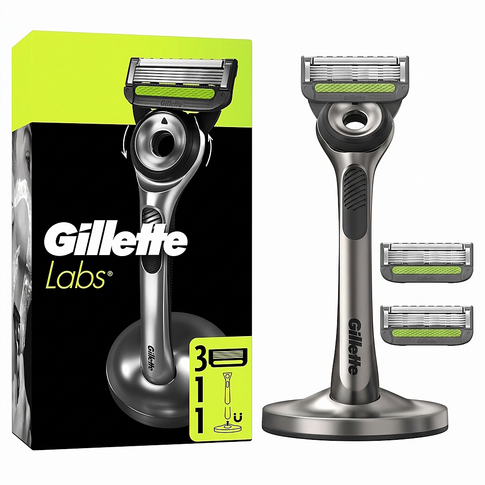 GILLETTE Labs holící strojek + náhradní hlavice 3 ks