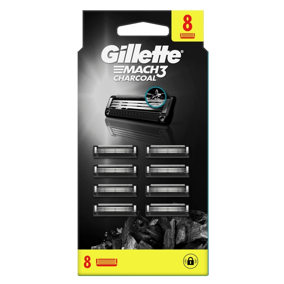 E-shop GILLETTE Mach3 Náhradní hlavice Charcoal 8 kusů