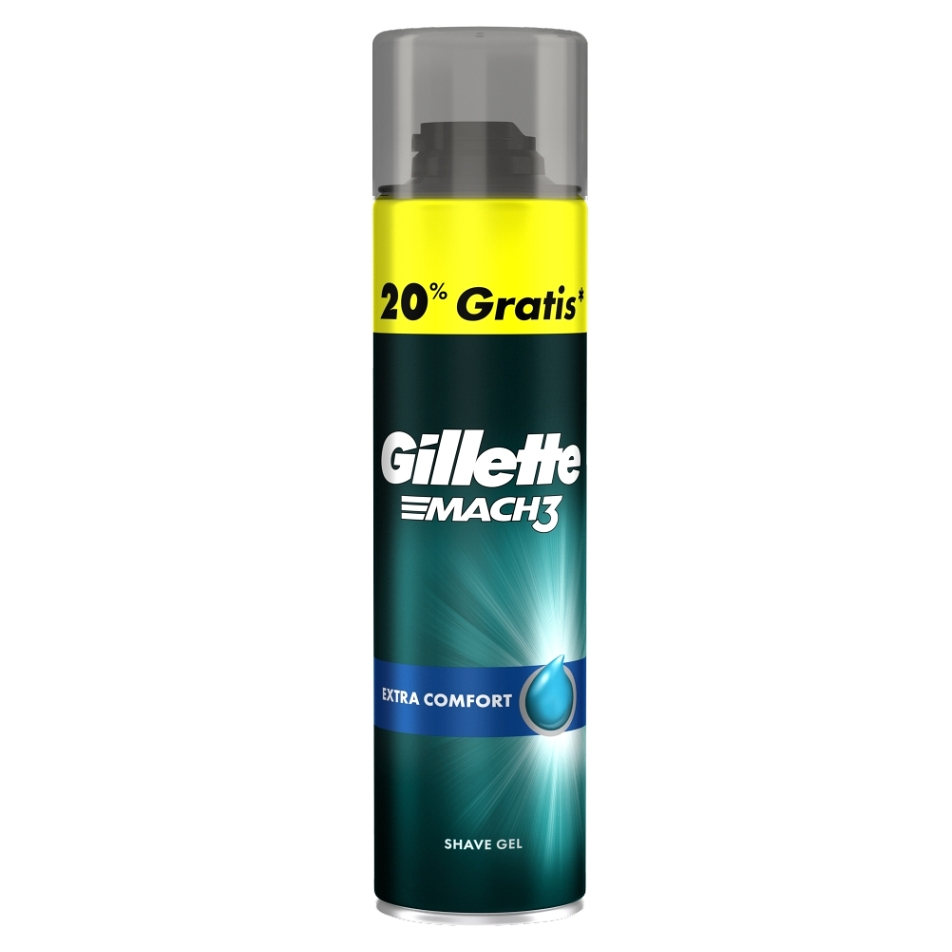 Levně GILLETTE Mach3 Extra Comfort Gel na hoelní 200 ml + 40 ml