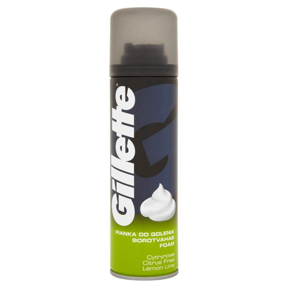E-shop GILLETTE Lemon Lime Pěna na holení Citrónová 200 ml