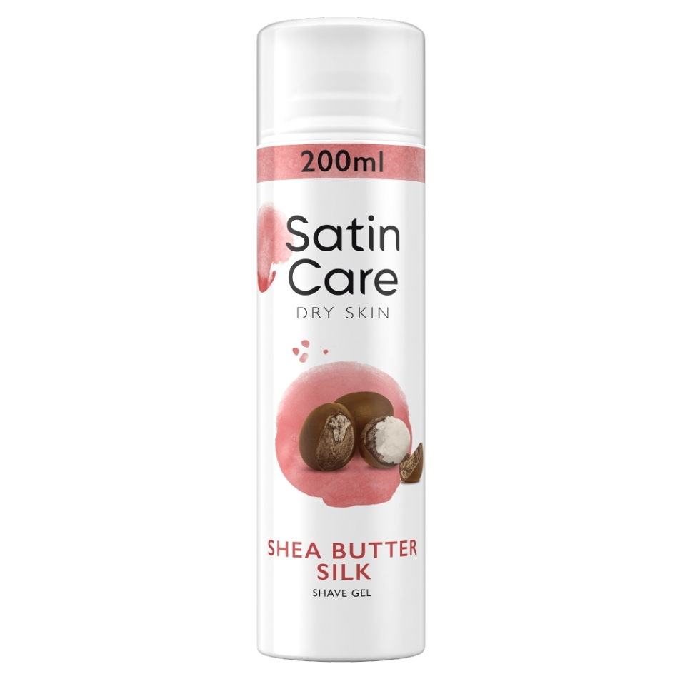 GILLETTE Satin Care Shea Butter Silk Gel na holení 200 ml