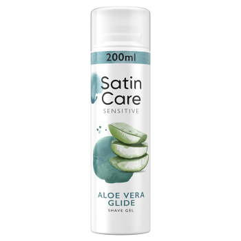 GILLETTE Satin Care Sensitive Gel na holení 200 ml (Gely, krémy a pěny na holení)