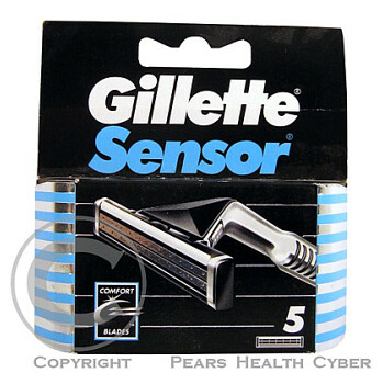Gillette Sensor náhradní břity k holicímu strojku / 5 ks
