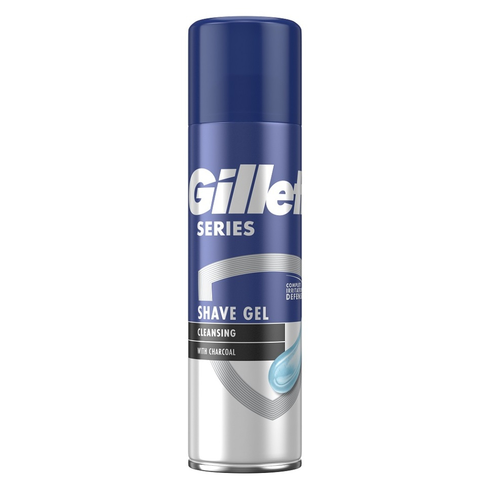 E-shop GILLETTE Series Cleansing Charcoal Gel na holení s dřevěným uhlím 200 ml