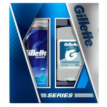 GILLETTE gel na holení 200 ml + gelový deodorant 70 ml (Gely, krémy a pěny na holení)
