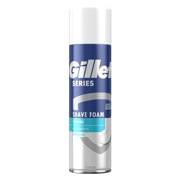 GILLETTE Series Sensitive Cool Pěna na holení 250 ml