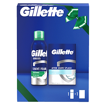 GILLETTE Soothing pěna 200 ml + VPH 100 ml Dárkové balení (Kosmetické balíčky)