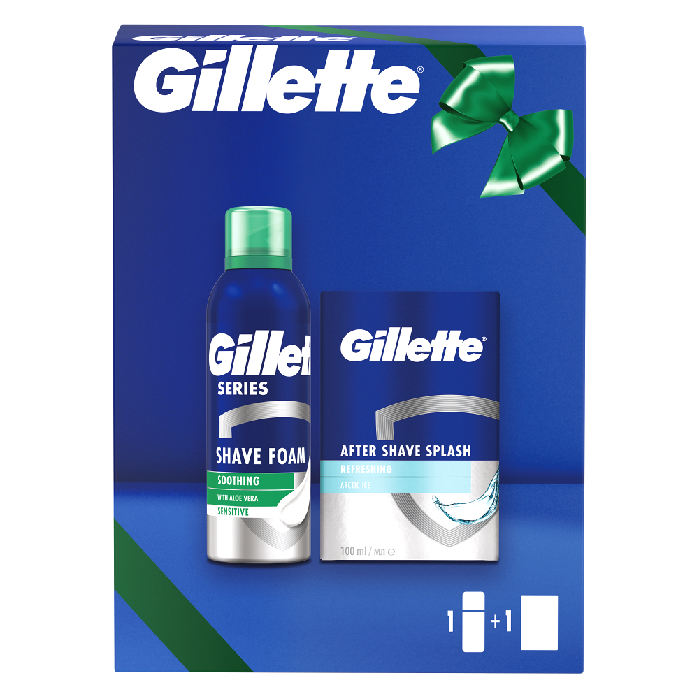 GILLETTE Soothing pěna 200 ml + VPH 100 ml Dárkové balení