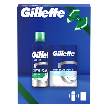 GILLETTE Soothing pěna 200 ml + VPH 100 ml Dárkové balení (Kosmetické balíčky)
